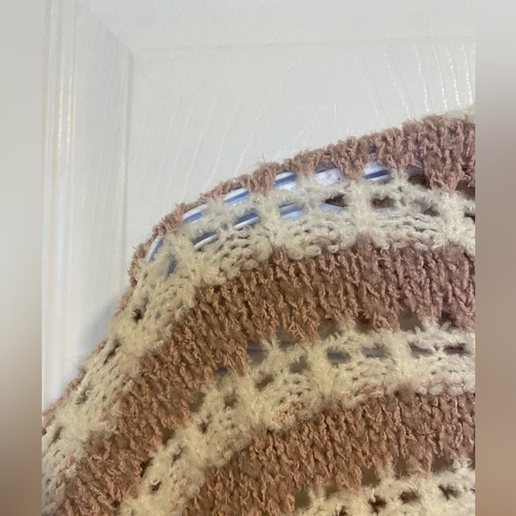 dreamers by debut Ash Pink Striped Knit Sweater Size M/L - Picture 8 of 9